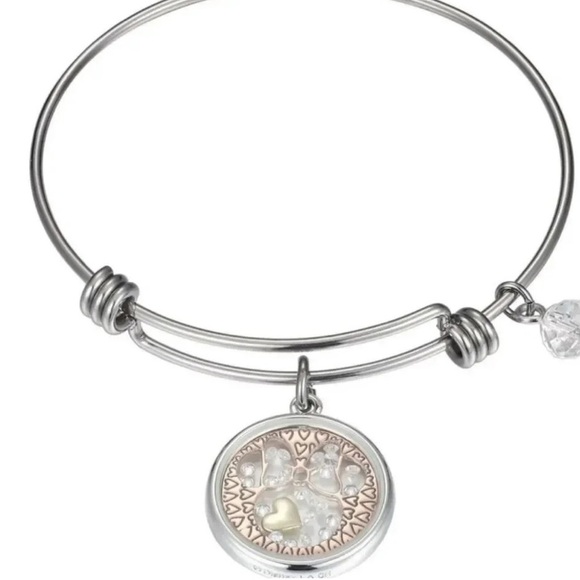 MINNIE MOUSE BOW-TIFUL! Floating Crystal Adjustable Bracelet - Picture 2 of 4